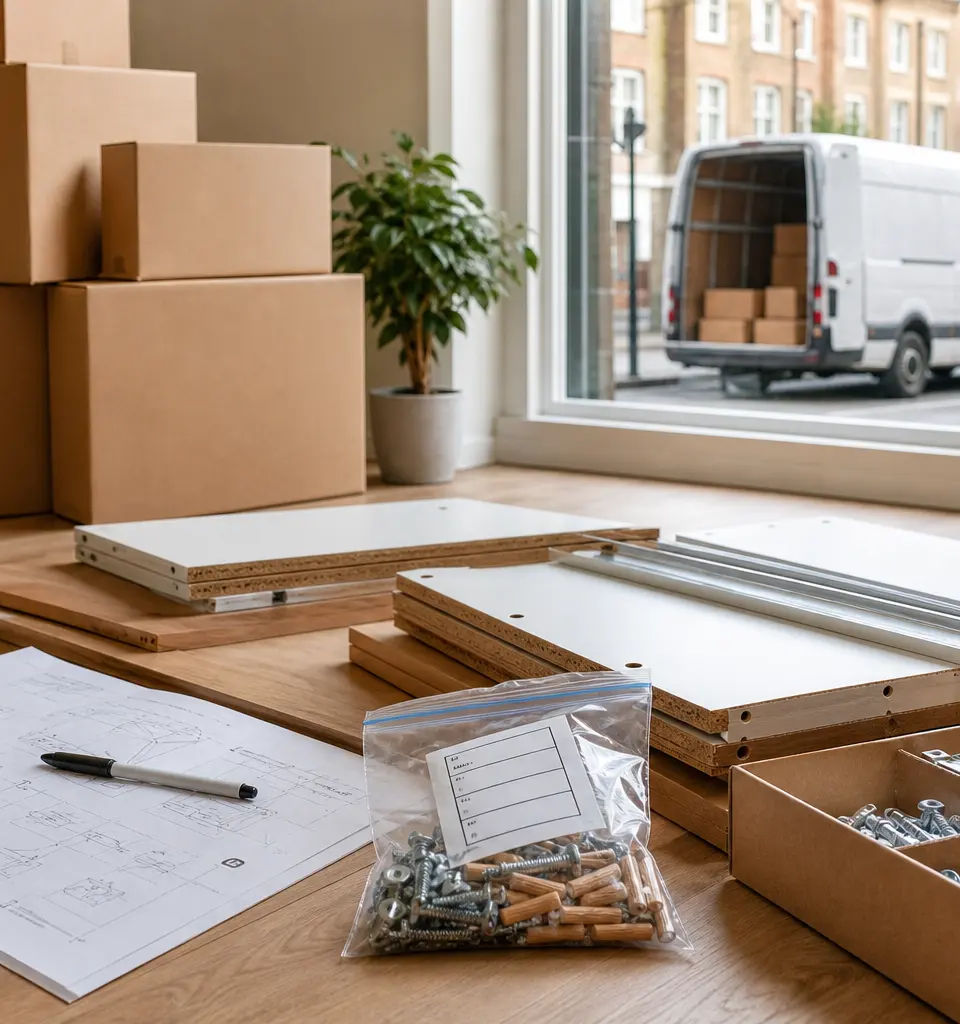 Editorial image for How to Keep Flat-Pack Furniture Parts Organised During a Move